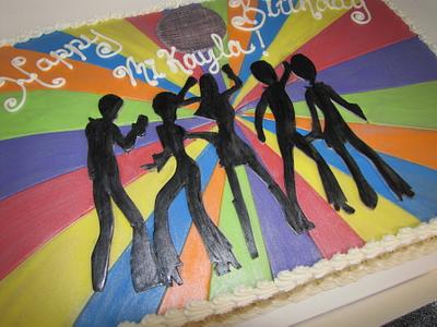 Disco themed birthday - Cake by Tiffany Palmer
