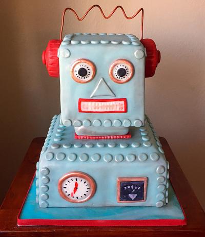 Vintage Robot  - Cake by Ambrosia Cakes