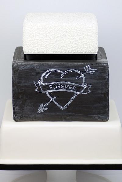 Chalkboard Wedding Cake - Cake by Cakes For Show