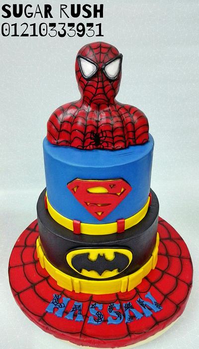 Super hero's cake  - Cake by Sara Mohamed