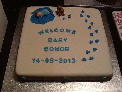 Baby conor - Cake by Lisa Ryan