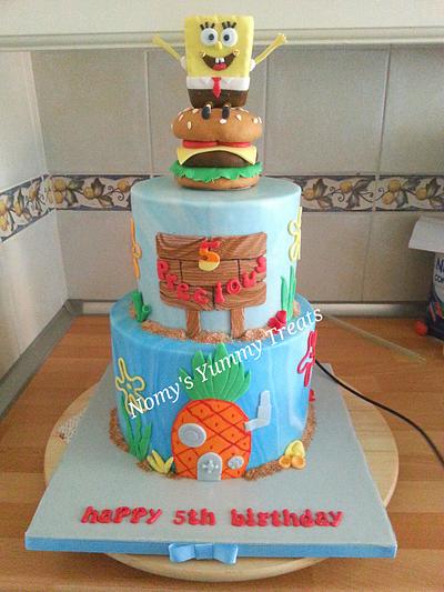 spongebob themed cake - Cake by Nomy's Yummy Treats