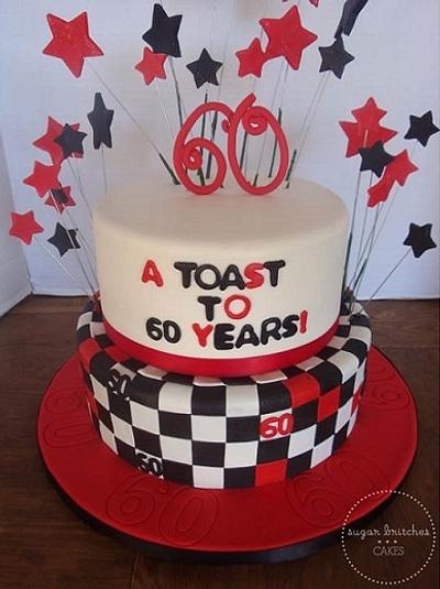 60th Birthday - Cake by SugarBritchesCakes