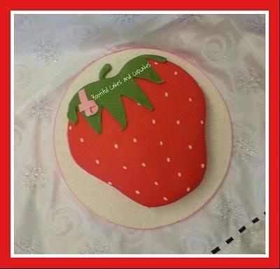 Strawberry tea party cake in aid of breast cancer care - Cake by bootifulcakes
