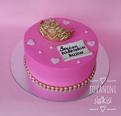 Pink birthday cake - Cake by Jovaninislatkisi