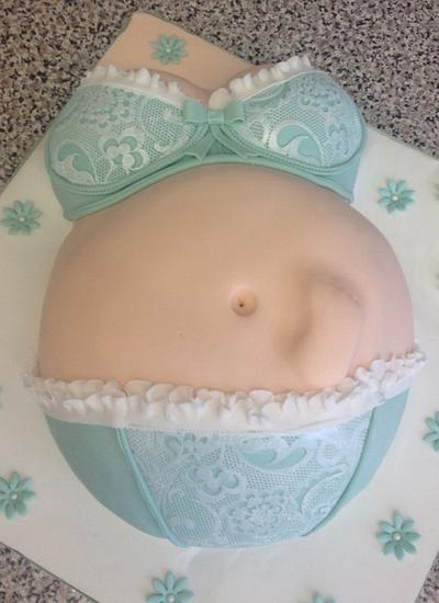 My 1st ever baby shower cake - Cake by Julie Hudson