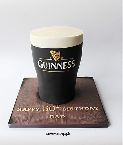 A pint of guinness - Cake by Elaine Boyle....bakemehappy.ie