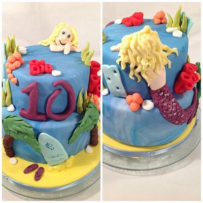 Hidden mermaid  - Cake by Claire
