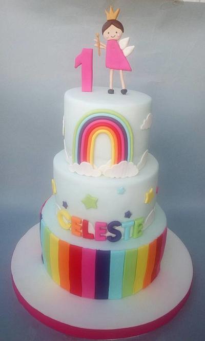 rainbow cake - Cake by Mariana Frascella