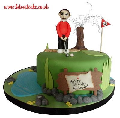 Golf Themed Cake - Cake by Let's Eat Cake