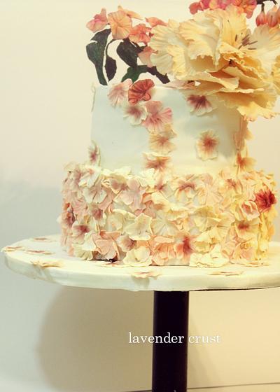 A 2 tier wedding cake - Cake by Lavender crust