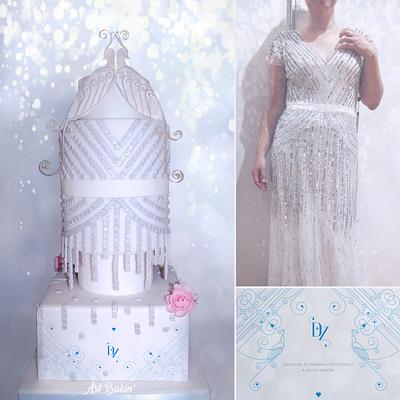 Wedding Dress VS Cake - Cake by Art Bakin’
