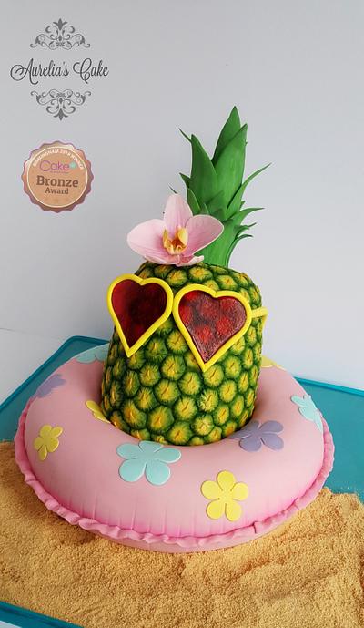 Funky pineapple cake - Cake by Aurelia's Cake