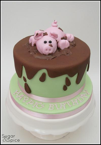 Hap-pig Birthday !!  - Cake by Sugargourmande Lou