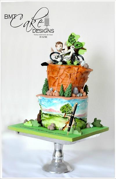 Biking and Fountain Pen - Cake by Bobie MT