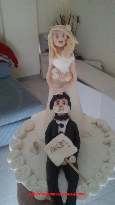 wedding topper - Cake by Alessia Russo (sweetcakesbyale)