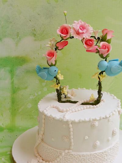 A simple anniversary cake - Cake by Prachi Dhabaldeb