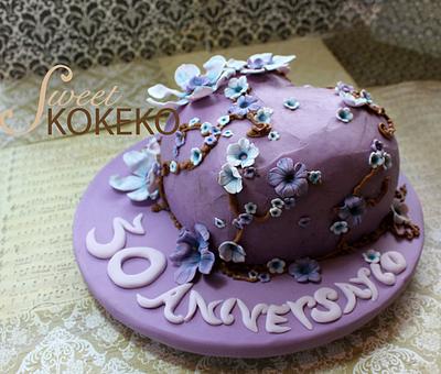 Romantic Aniversary Cake - Cake by SweetKOKEKO by Arantxa