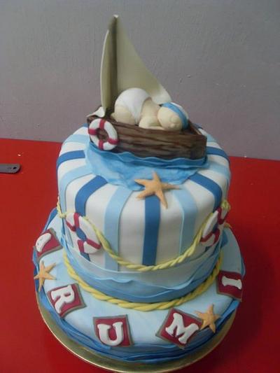 Baby in a boat - Cake by sjewel