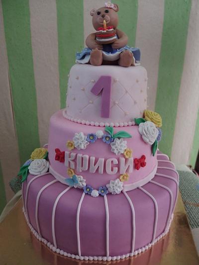 First birthday cake - Cake by Valentina84