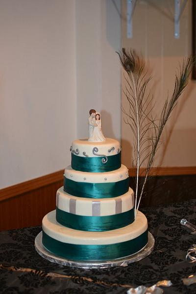 My First Wedding Cake! - Cake by CrystalMemories