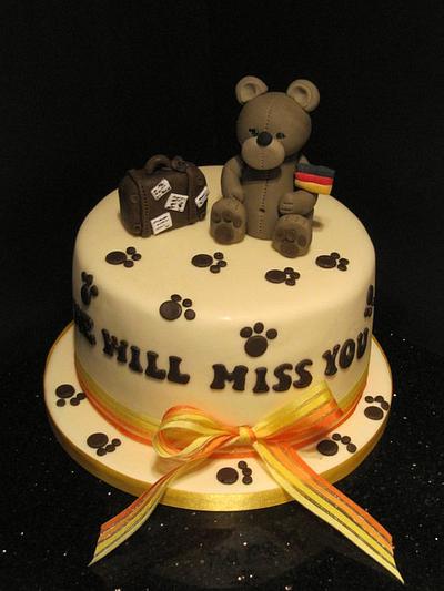 un-bearable leaving cake  - Cake by d and k creative cakes