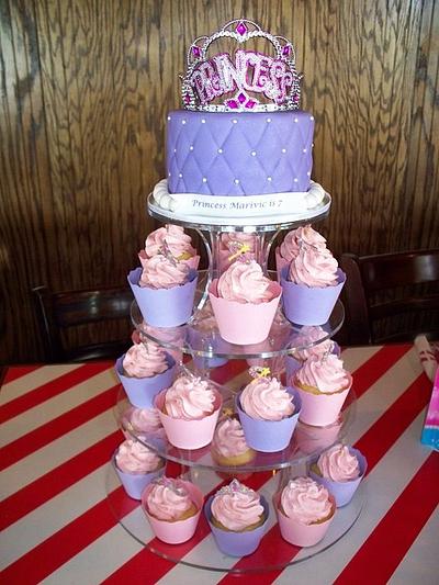Princess Cupcake Tower - Cake by Kimberly Cerimele