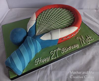 Raquet Ball - Cake by Mother and Me Creative Cakes