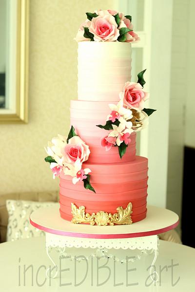 Cloud Nine! Wedding Cake - Cake by Rumana Jaseel