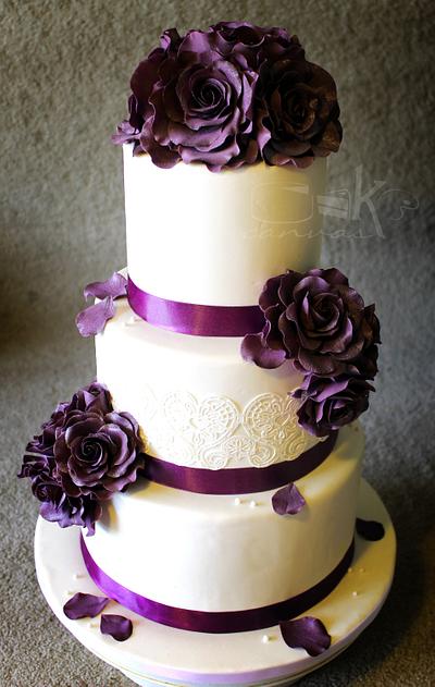 A Dream in Royal Purple - Cake by Anna Mathew Vadayatt