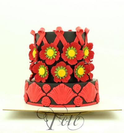 Be RED - UNSA 2015 - Cake by Teté Cakes Design