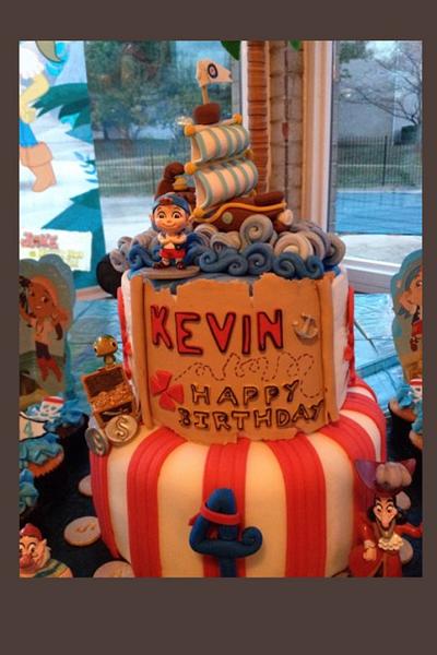 Jake & the Pirates of Neverland cake topper - Cake by DeliciousCreations