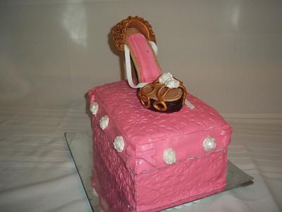 My second gum paste shoe.. - Cake by Bakemywaytoheaven