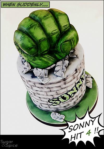 Hulk Smash Cake - Cake by Sugargourmande Lou