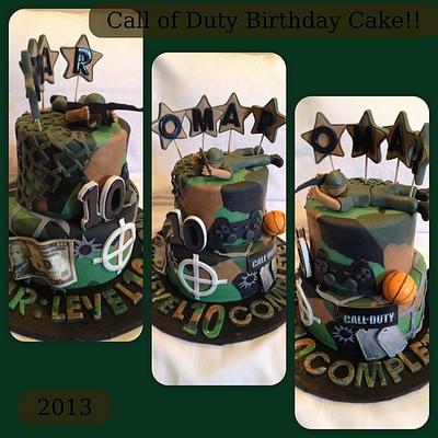 Call of Duty: Level 10 completed!  - Cake by Caroline Diaz 