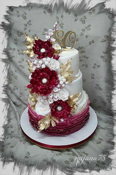 For 80 th - Cake by Marianna Jozefikova