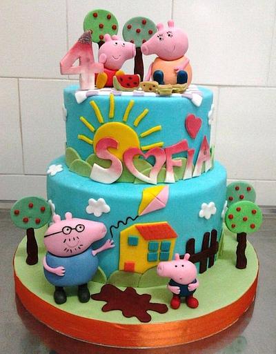 Peppa pig cake - Cake by virginia