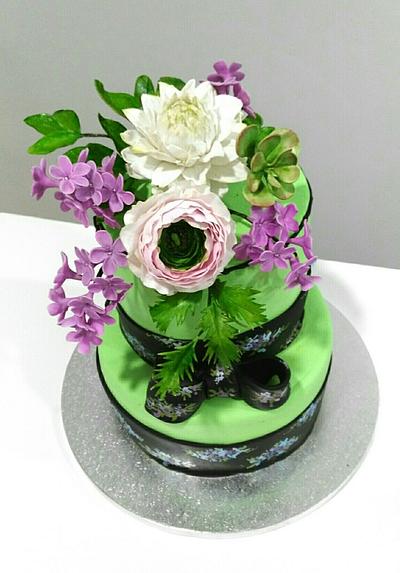 Green spring cake - Cake by Catalina Anghel azúcar'arte