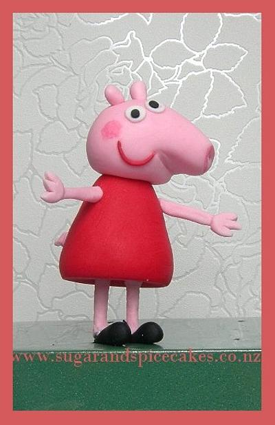 "Helloo...I'm Peppa Pig!! ...snort...snort..." - Cake by Mel_SugarandSpiceCakes