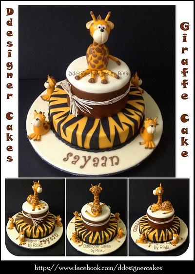 Giraffe Theme Cake - Cake by D Cake Creations®