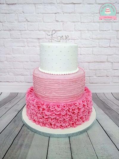 Romantic Wedding Cake  - Cake by Ana Crachat Cake Designer 