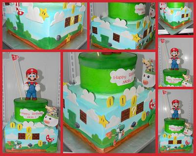 Super Mario Bros. - Mario - Cake by Day