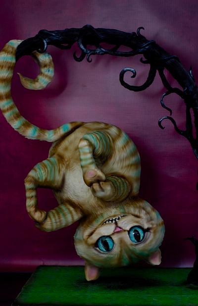 Cheshire Cat Cake: What do TSA teachers do in the summer? Learn from each other! - Cake by Dominique Ballard