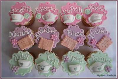 Tea Party themed cupcakes - Cake by Cupcakecreations