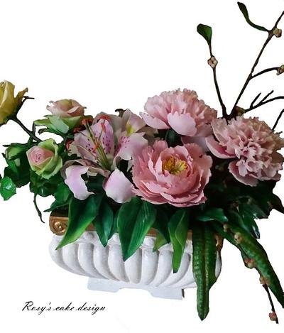My Flowers arragements - Cake by rosycakedesigner