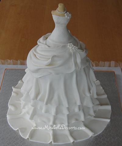 Wedding Dress Cake - Cake by Mira - Mirabella Desserts