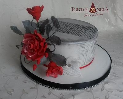 Birthday cake with roses - Cake by Tortolandia