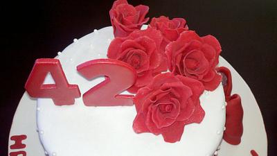 Anniversary Cake - Cake by Specialty Cakes by Steff