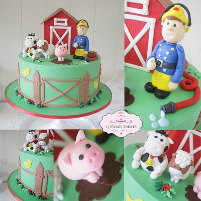 Fireman Sam on the Farm - Cake by cjsweettreats