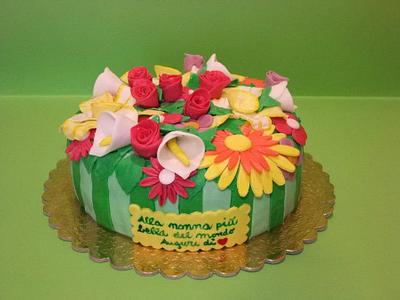 Cake flower arrangements - Cake by Marilena
